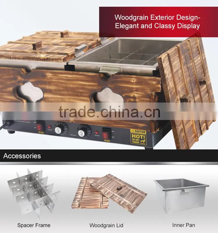 Top Performance Electric Double Tank Japanese Oden Making Machine For Restaurant Use