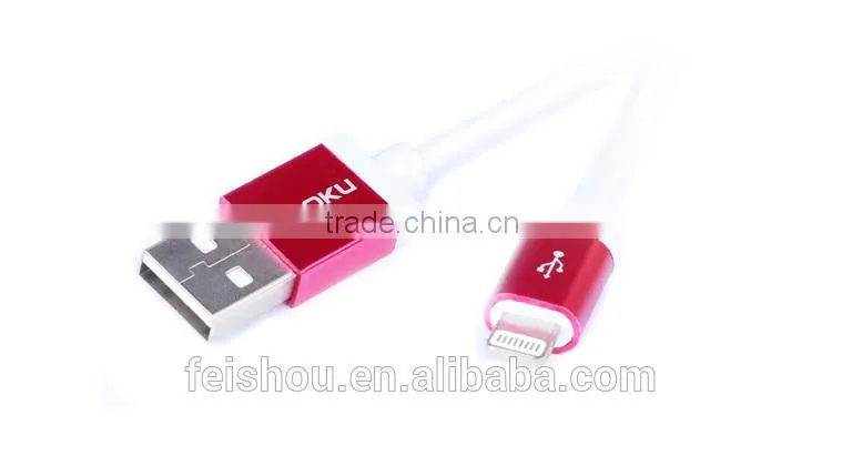 High quality USB cable types support latest ios8 data sync and charger cable for iphone 5 5S 6 6 plus