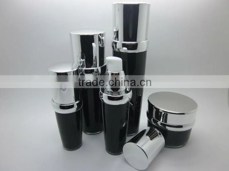 Elegant Acrylic Convex Shoulder Cosmetic Lotion Bottles