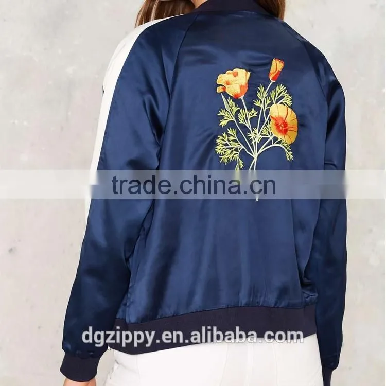 2017 Fashion Design Poppy Writer Bomber Jacket for women clothing
