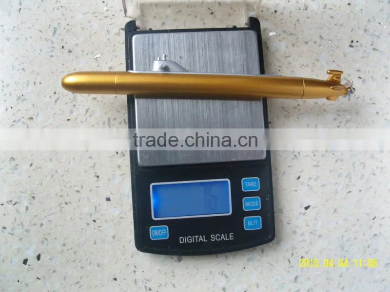 plastic shaped submarine pen