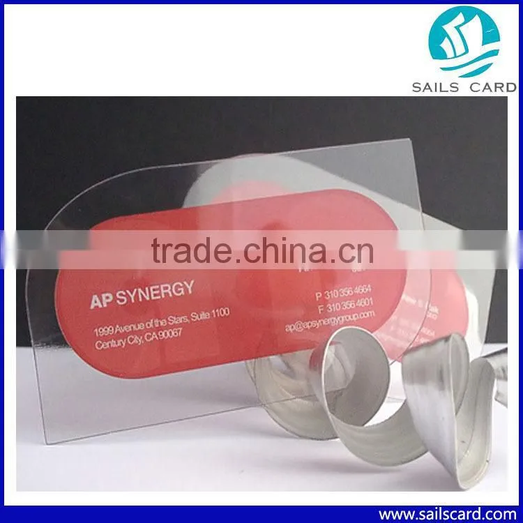 Glossy Transparent PVC Business Card