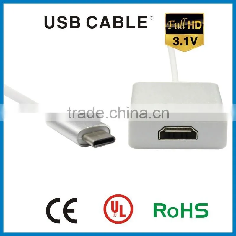 Custom usb 3.1 type c male to HDMI female converter cable hdmi male to usb female cable for MacBook