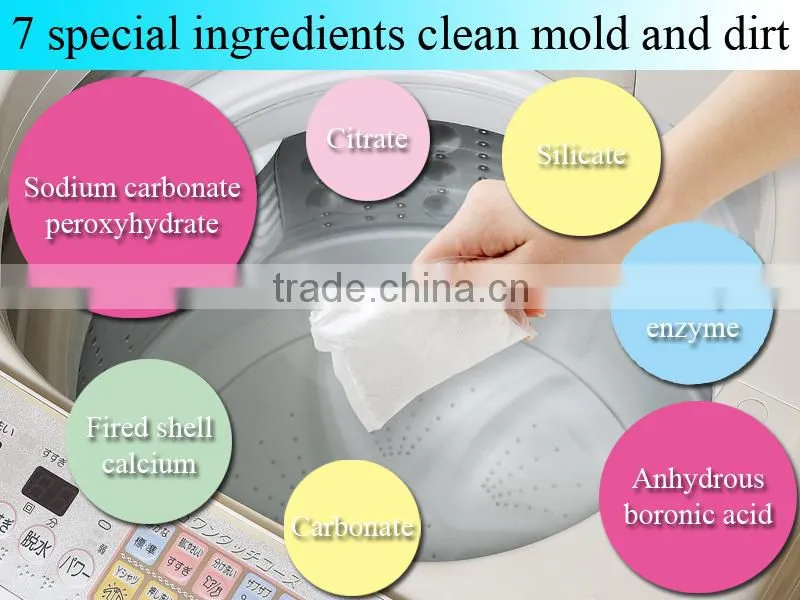 Arnest Japanese household laundry washing machines eco friendly cleaning tools powder cleaners 12 packs 76295