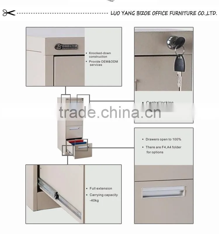 Popular steel office furniture filing cabinet