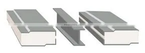 White Colored Galvanized Sandwich Wall Panel EPS