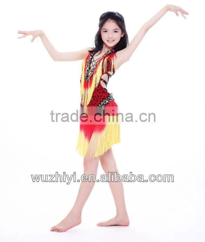 red children latin dance dress (ET010)