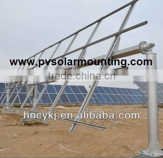 Solar tracking system based on concrete foundation