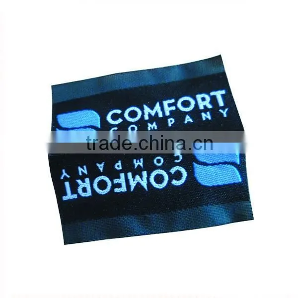Cheap high density laser cut damask printed clothing label