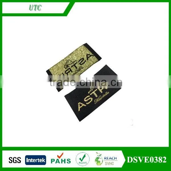 Eco-Friendly Feature and weaving and ultrasonic Technics Woven Label