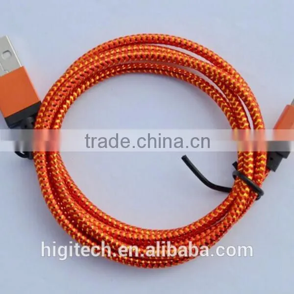 High quality Micro usb + 8pin USB 2 in 1 Sync Data Charger Cable for iPhone 5/6/plus/ipad3/4/5 for Android