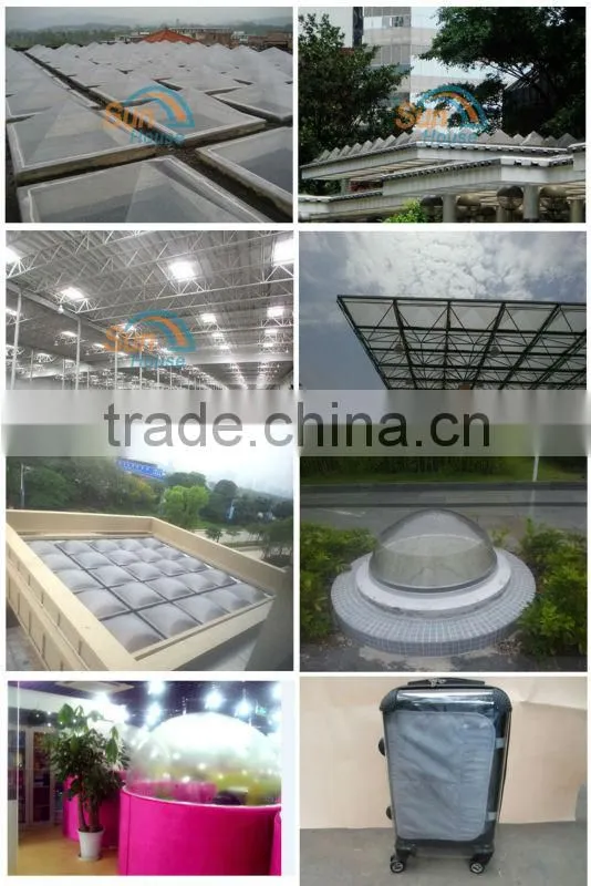 transparent polycarbonate covering