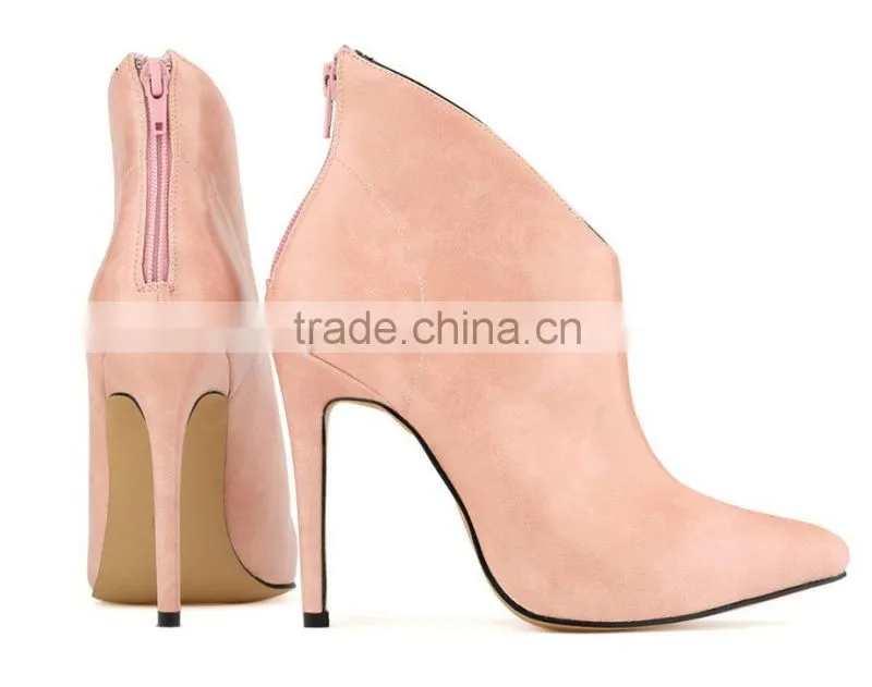 2015 High Quality Europen Style Women High Heel Boots For Autumn Winter Personality Short Boots