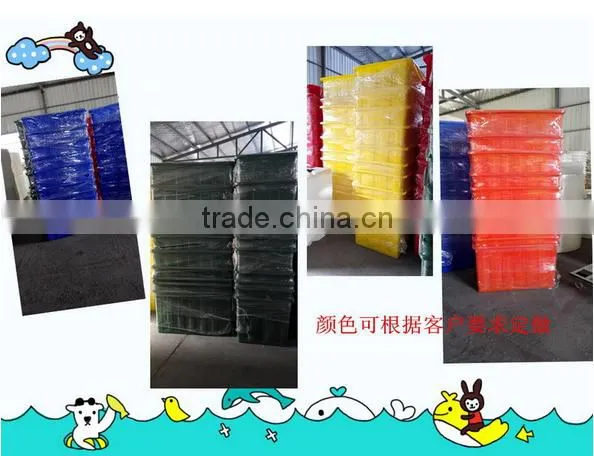 500L used plastic laundry carts with wheels made in china