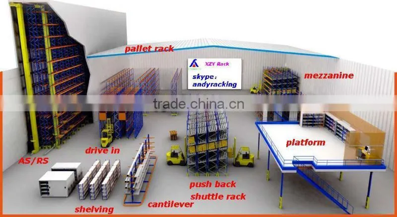 Stacking warehouse storage steel pallet truck tyre storage rack