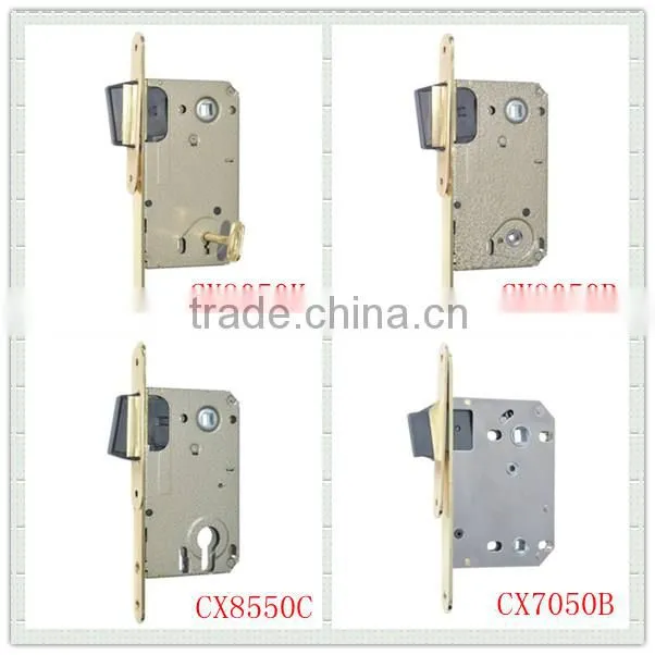 Door handle magnetic locks for door with door lock cover plate