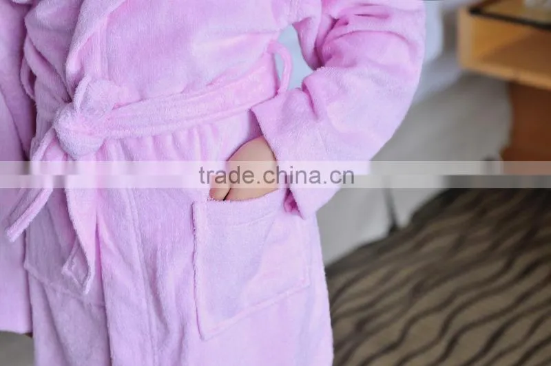 High Grade children bathrobe with hat