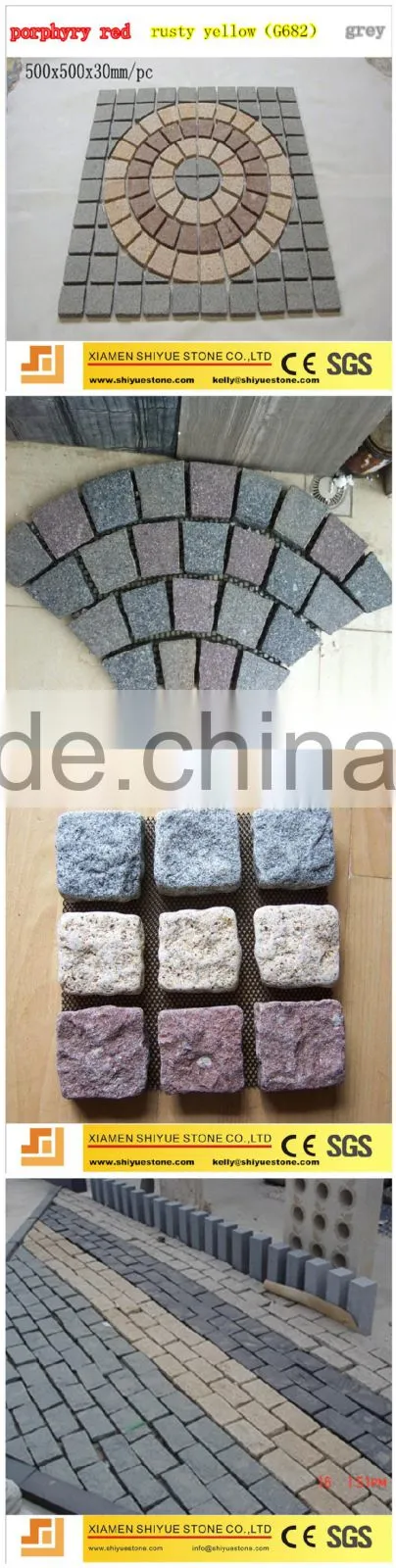 Natural granite paving stone