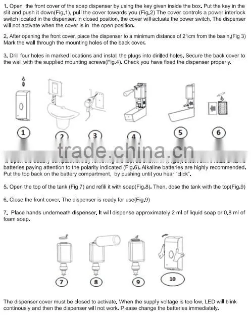 wholesale stainless steel foaming soap dispenser, cheap 1000ml liquid sanitizer dispenser, sensor touchless sanitizer dispenser