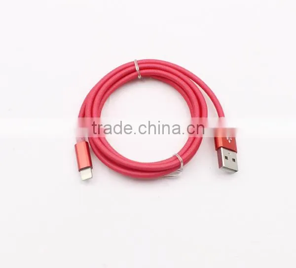 Braided USB 2.0 data cable, 1m USB-micro usb charger cable, 2016 high quality hot sale USB cable