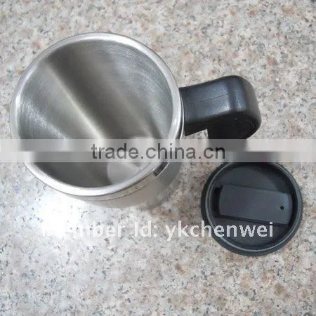 16OZ Double wall stainless steel travel mug with handle