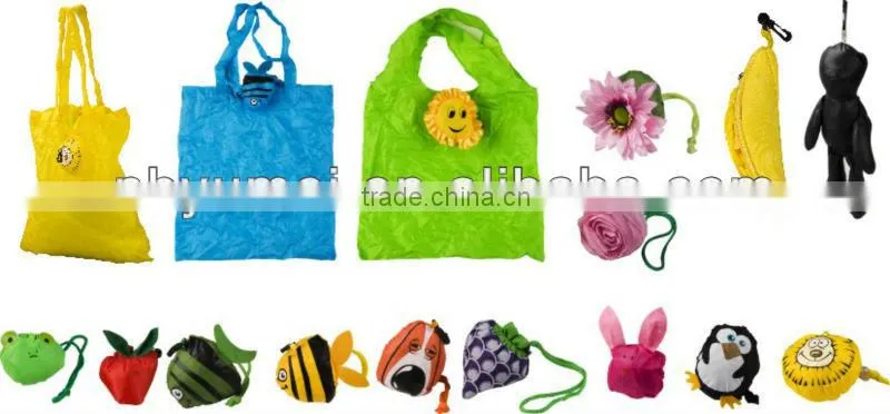 Eco promotional 170T polyester foldable shopping bag