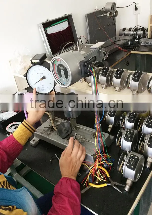 Top Quality China factory with alarm sf6 bourdon tube pressure gauge