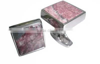 nickel free titanium metal cufflink,men fashion rhinestone cufflinks