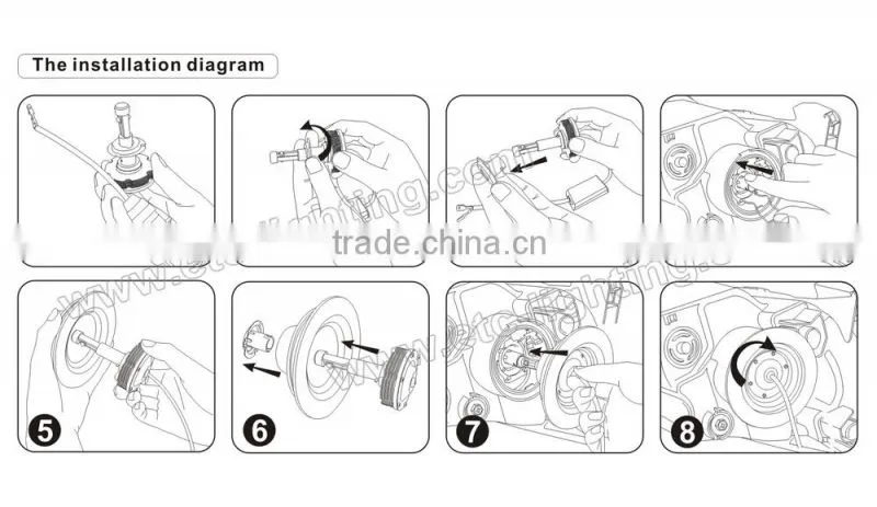 9007 headlight led car head lamp with no fan