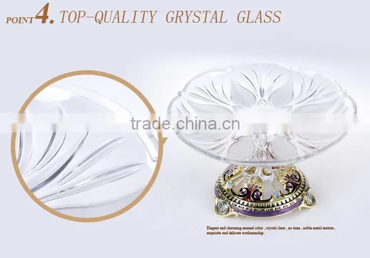 RORO Good Fortune craft house warming gift antique glass fruit plate