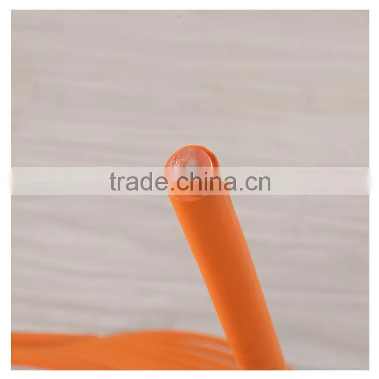 Simple stackable red plastic chair