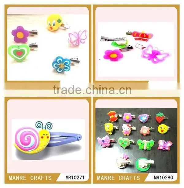 2015 animals ribbon hair clips and best sale for children