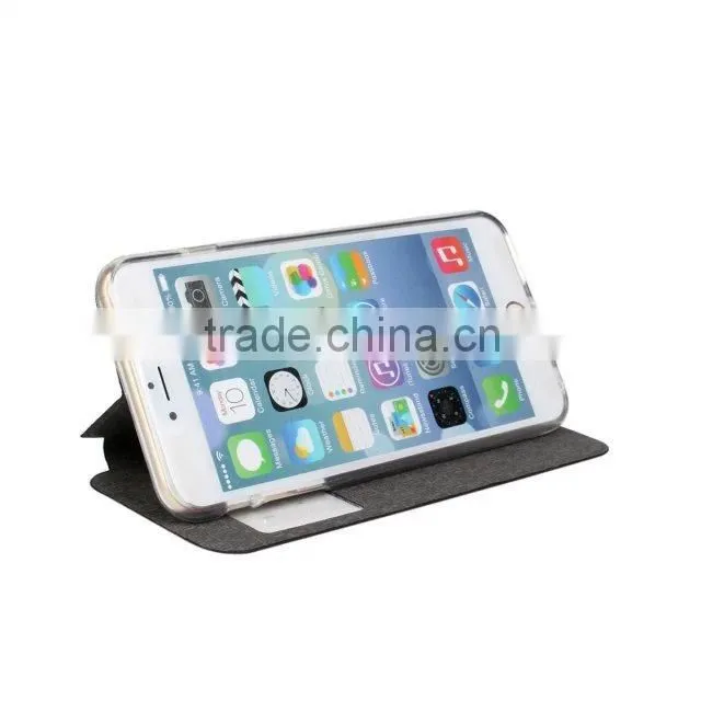2015 latest popular style cowboy grain mobile phone case for apple iphone 6 plus