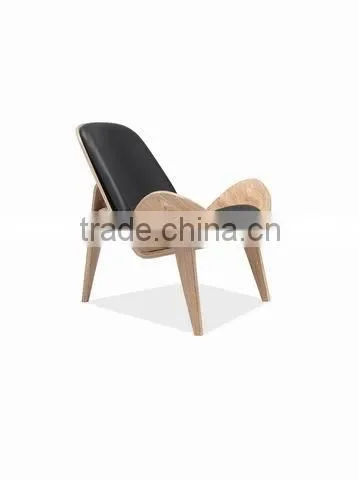 Hot selling plywood leather chair bentwood chair
