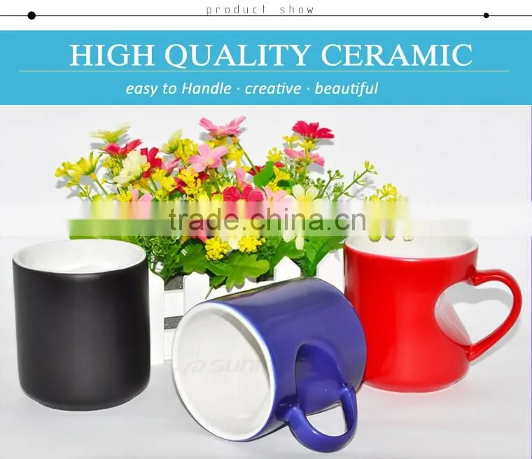 High Quality Sublimation Photo Color Changing Mug Ceramic Sublimation Magic Mug