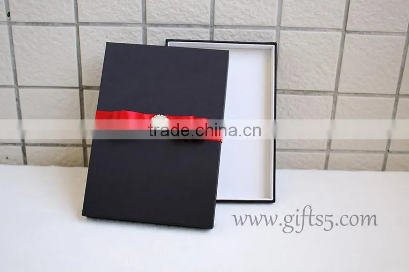 High quality Black wedding gift boxes for invitation cards