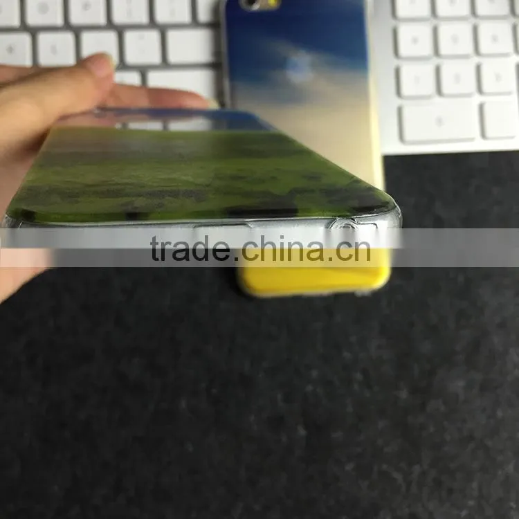 2015 Hot Selling Colorful Secenery Printing Fashion Phone Case