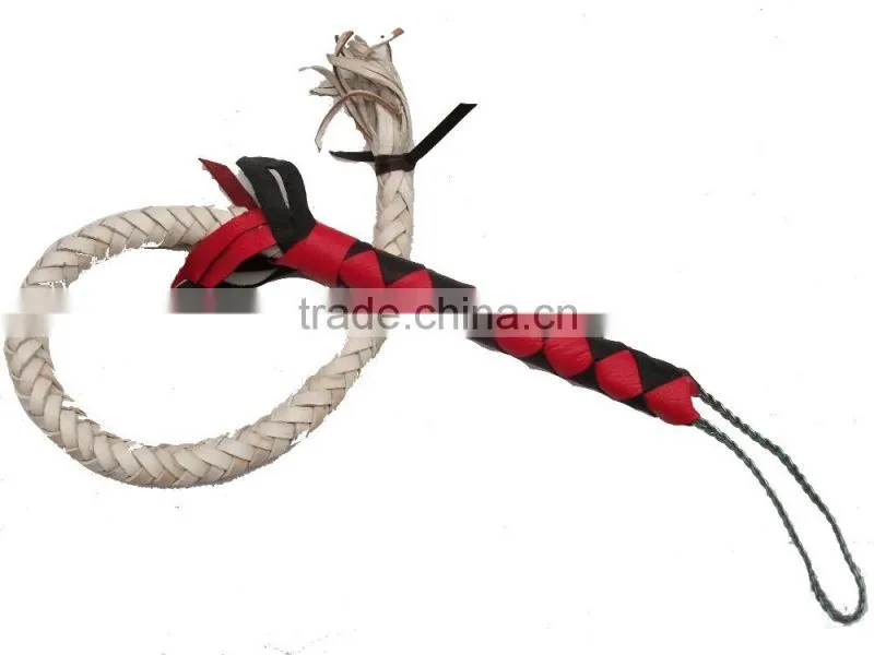 Handmade Braided Leather Whip Top Quality