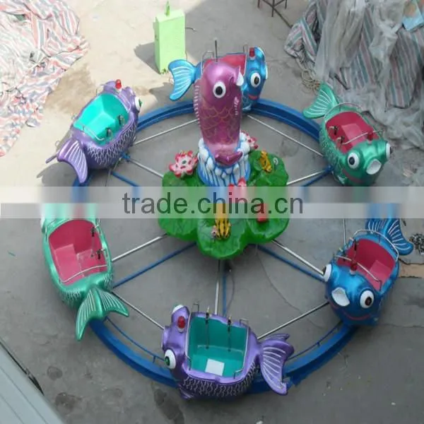 Rotating swing rides Carp jumps over the dragen gate amusement children games