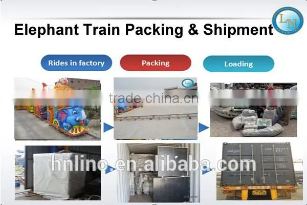 China electric train toy children train ride amusement park mini train rides elephant train ride for sale