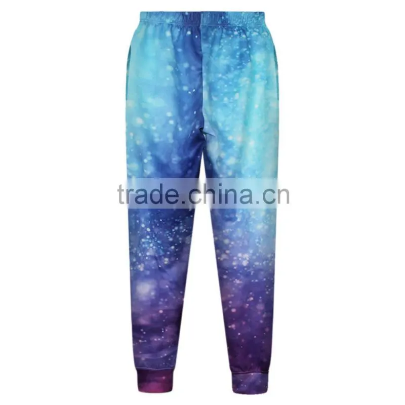 2015 new fashion Casual pants Polyester and Spandex High Quality Galaxy Digital Print Pants N18-29
