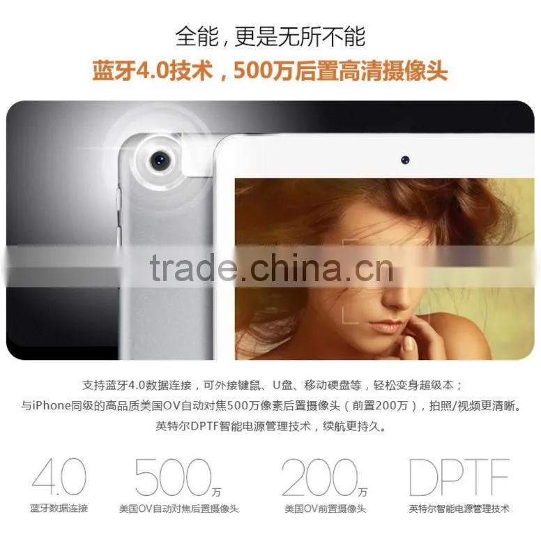 Wholesale New 9.7" Win 8.1+Android 4.4 Dual OS Intel Z3736F Quad Core 2048*1536P ONDA V919 3G Phone Call Tablet PC