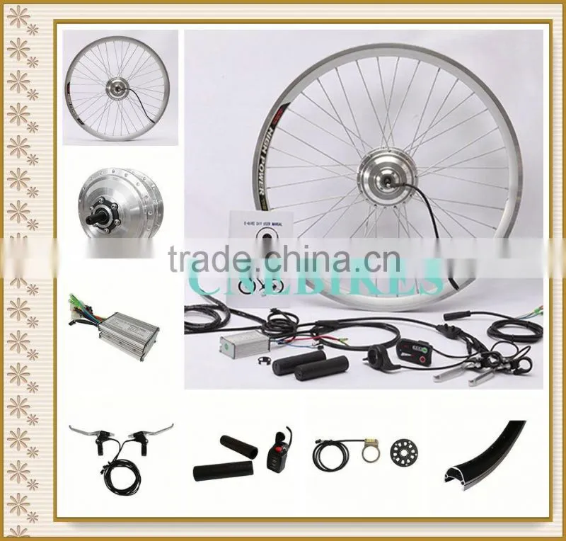 180w-350w geared electric bicycle kits ebike kits/e-bike hub motor kits