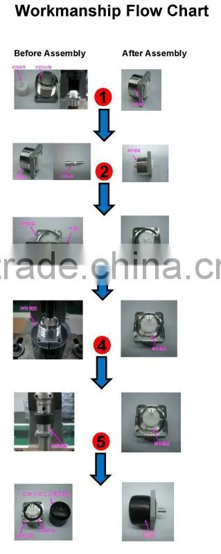 Din 7/16 male to female adaptor