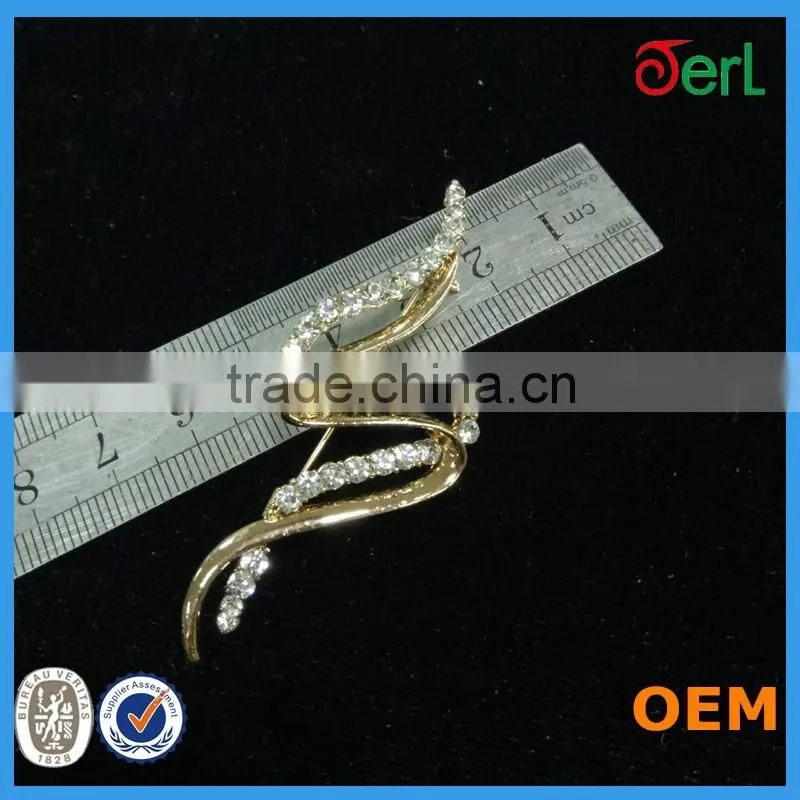 Latest Trendy Design Crystal fashion brooches for mens suits