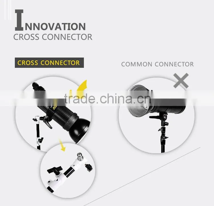 Background heavy duty ground light stand with white connector
