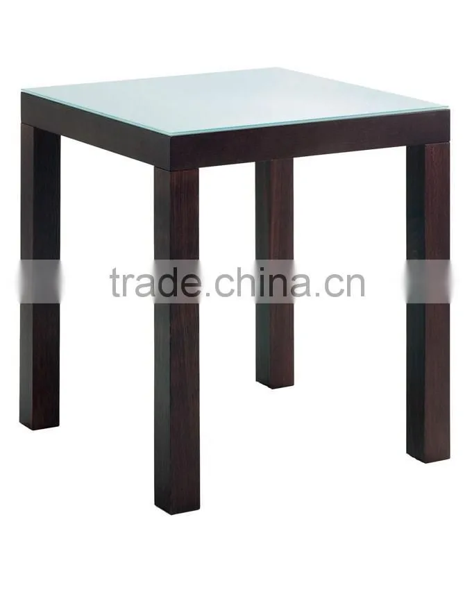 Hot sale new design glass table top wooden coffee table