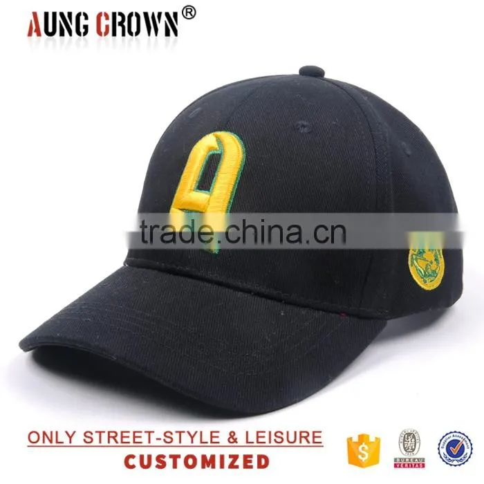 curved brim 3d embroidery letter baseball caps