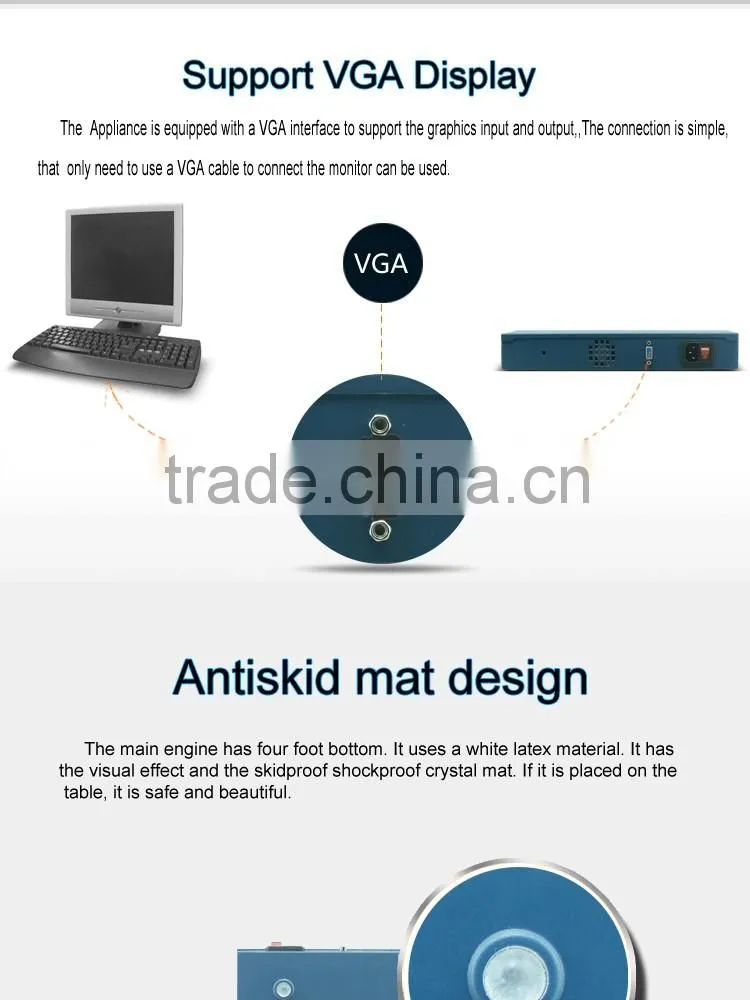 ZM3023-M5V_B -1U Atom D525 4*Lan network server ,1U Rackmount router Server Firewall Appliance
