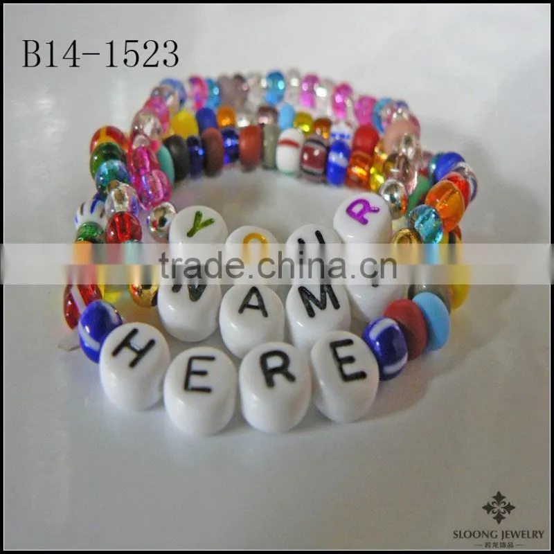 Brilliant Color Beads Bracelet a great Party Favor Stocking Stuffer Small Trinket Gift Bracelet Jewelry Wholesale Yiwu China